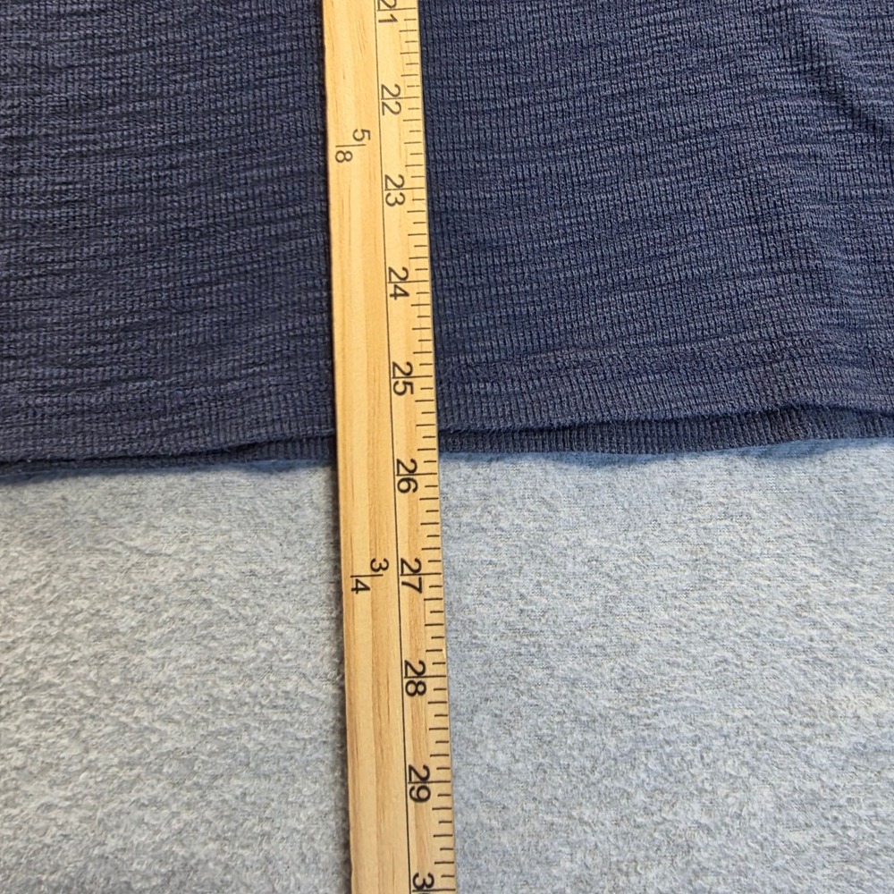 Lucky Brand Mens Large Navy Waffle Knit Thermal Shirt Raglan Long Sleeve - Picture 7 of 9